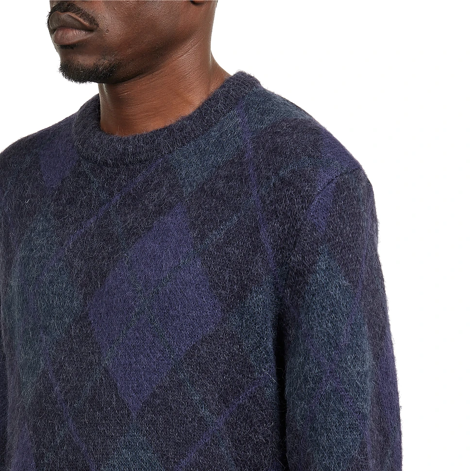 thisisneverthat - Mohair Argyle Knit Sweater