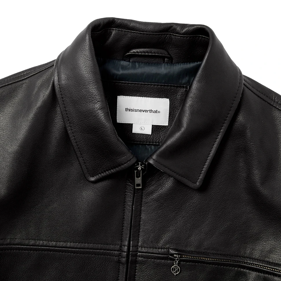 thisisneverthat - Leather Harrington Jacket