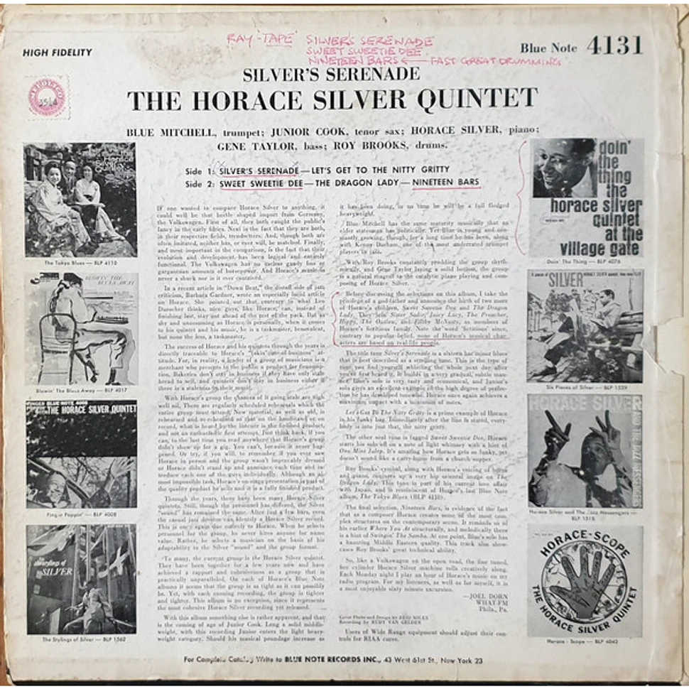 The Horace Silver Quintet - Silver's Serenade