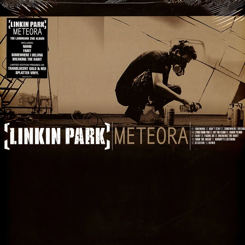 Linkin Park - Meteora Translucent Gold And Red Splatter Vinyl Edition