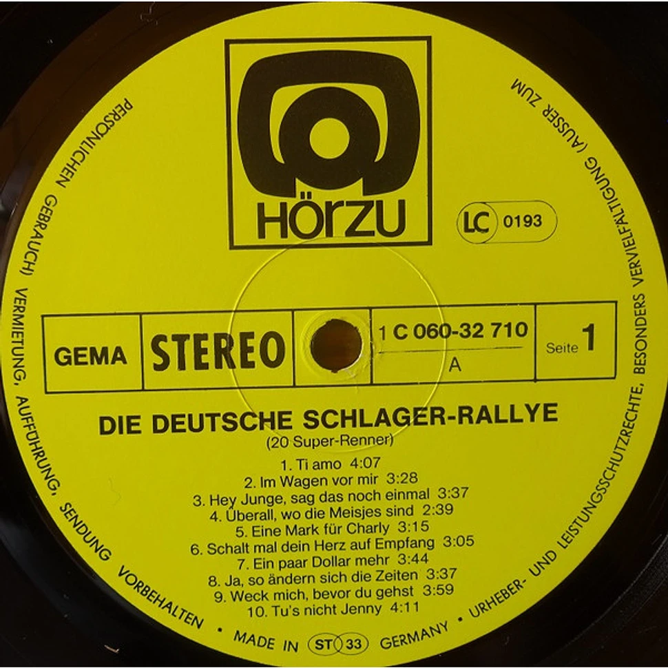 V.A. - Deutsche Schlager-Rallye - 20 Super-Renner