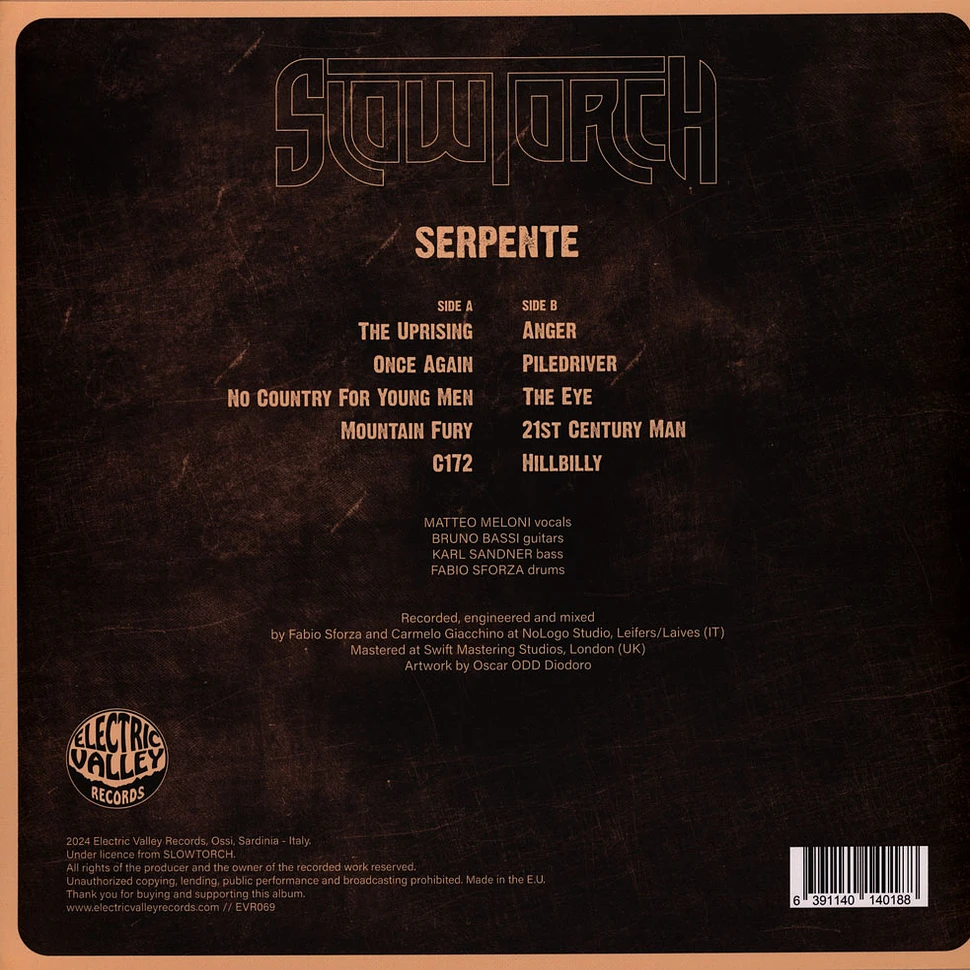 Slowtorch - Serpente Black Vinyl Edition