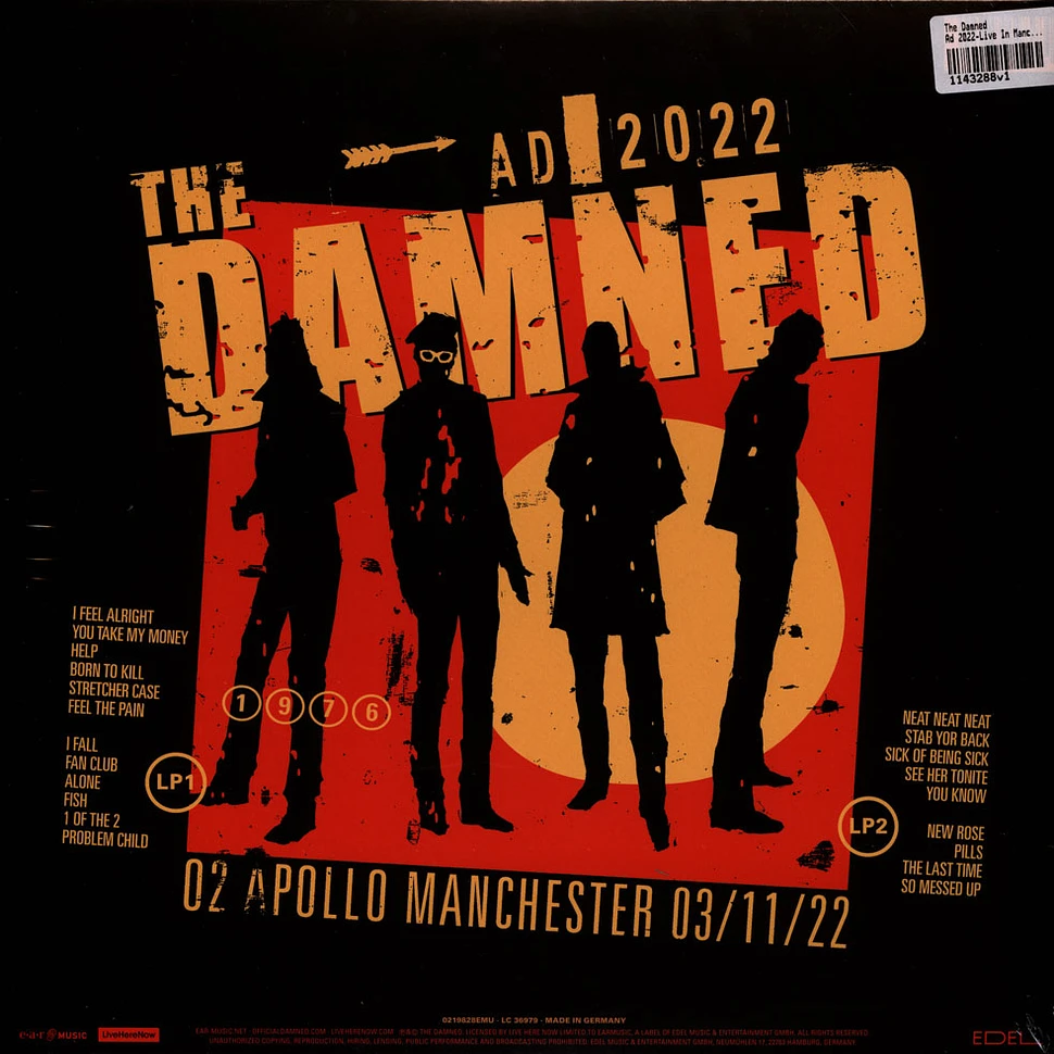 The Damned - Ad 2022-Live In Manchester