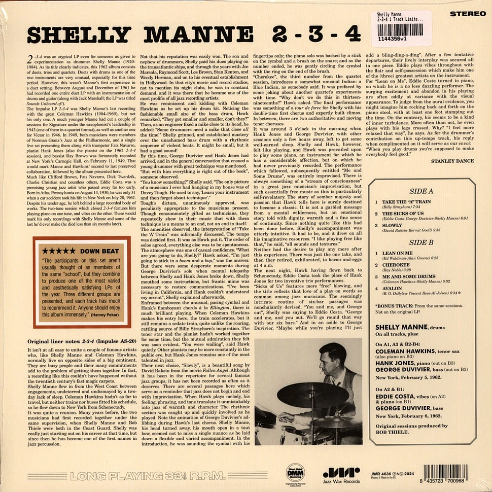 Shelly Manne - 2-3-4 1 Track Limited Edition