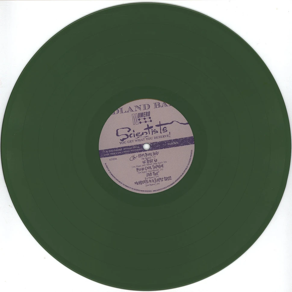 The Scientists - You Get What You Deserve Opaque Green Vinyl Editoin