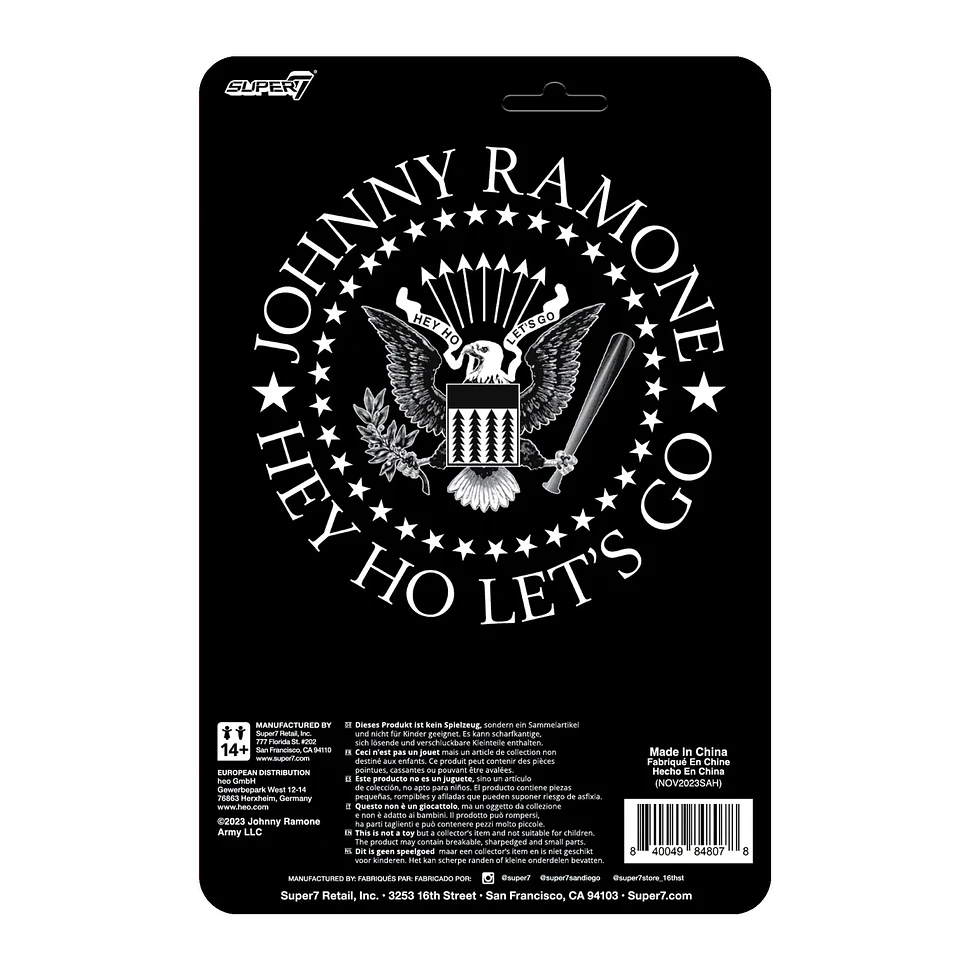 Ramones - Johnny Ramone (White Shirt) - ReAction Figure