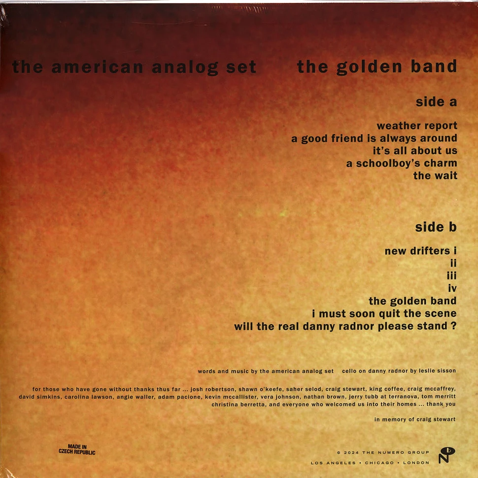 The American Analog Set - The Golden Band Black Vinyl Edition