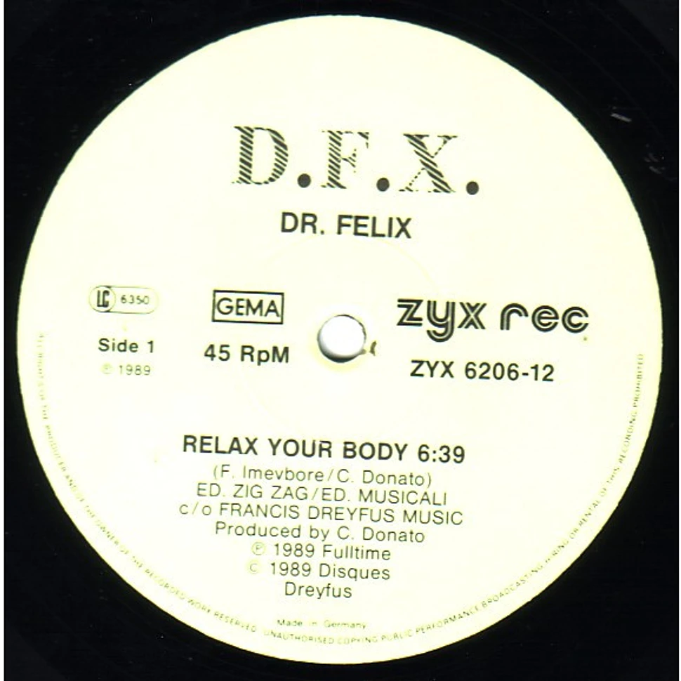 D.F.X., Dr. Felix - Relax Your Body