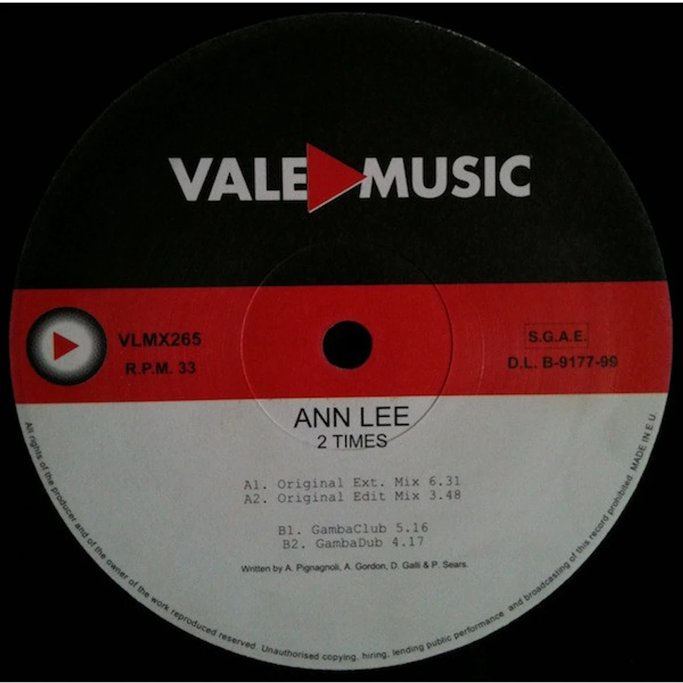 Ann Lee - 2 Times