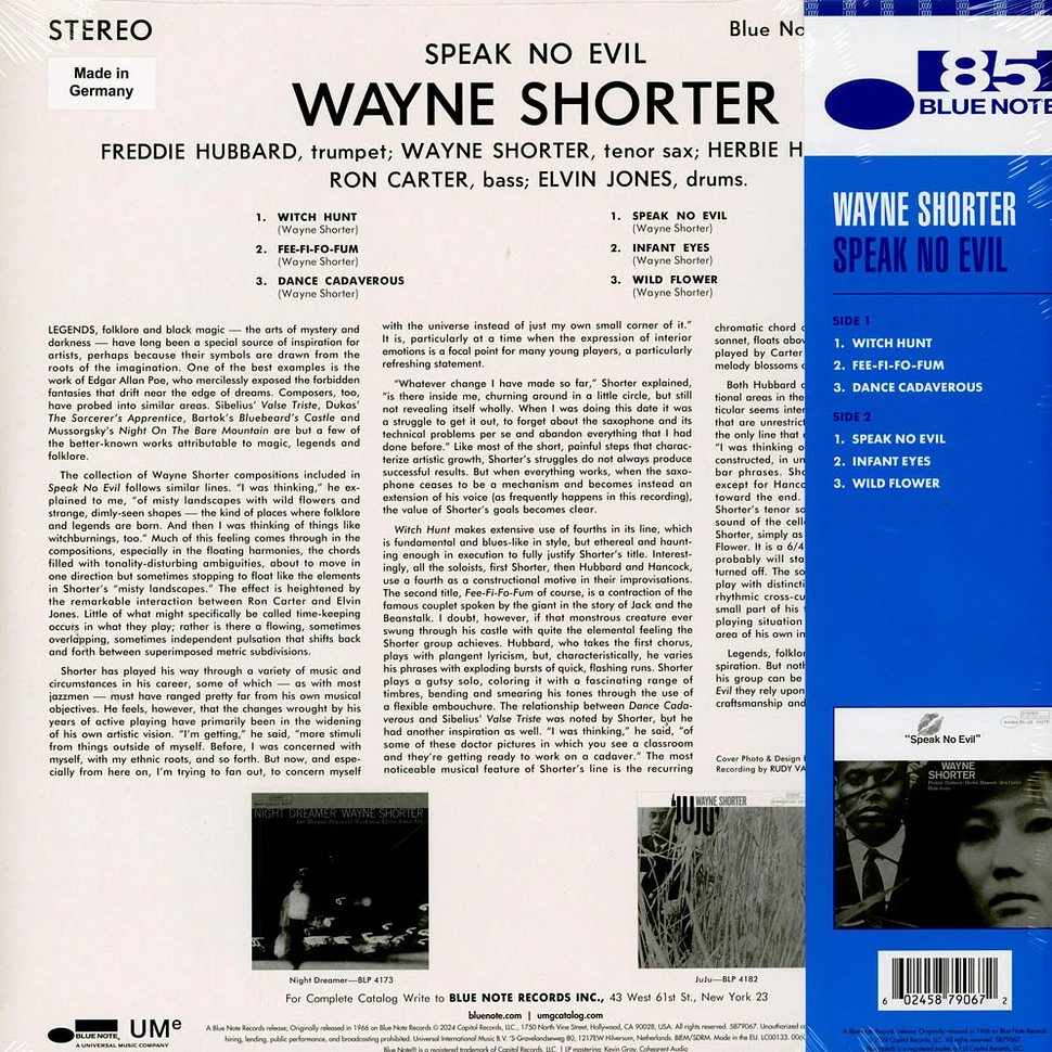 Wayne Shorter - Speak No Evil Blue Vinyl Edition