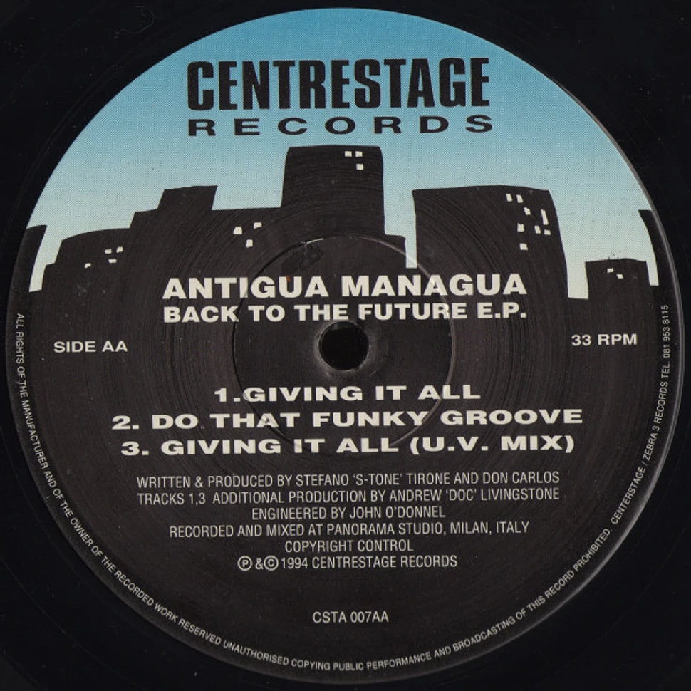 Antigua Managua - Back To The Future E.P.