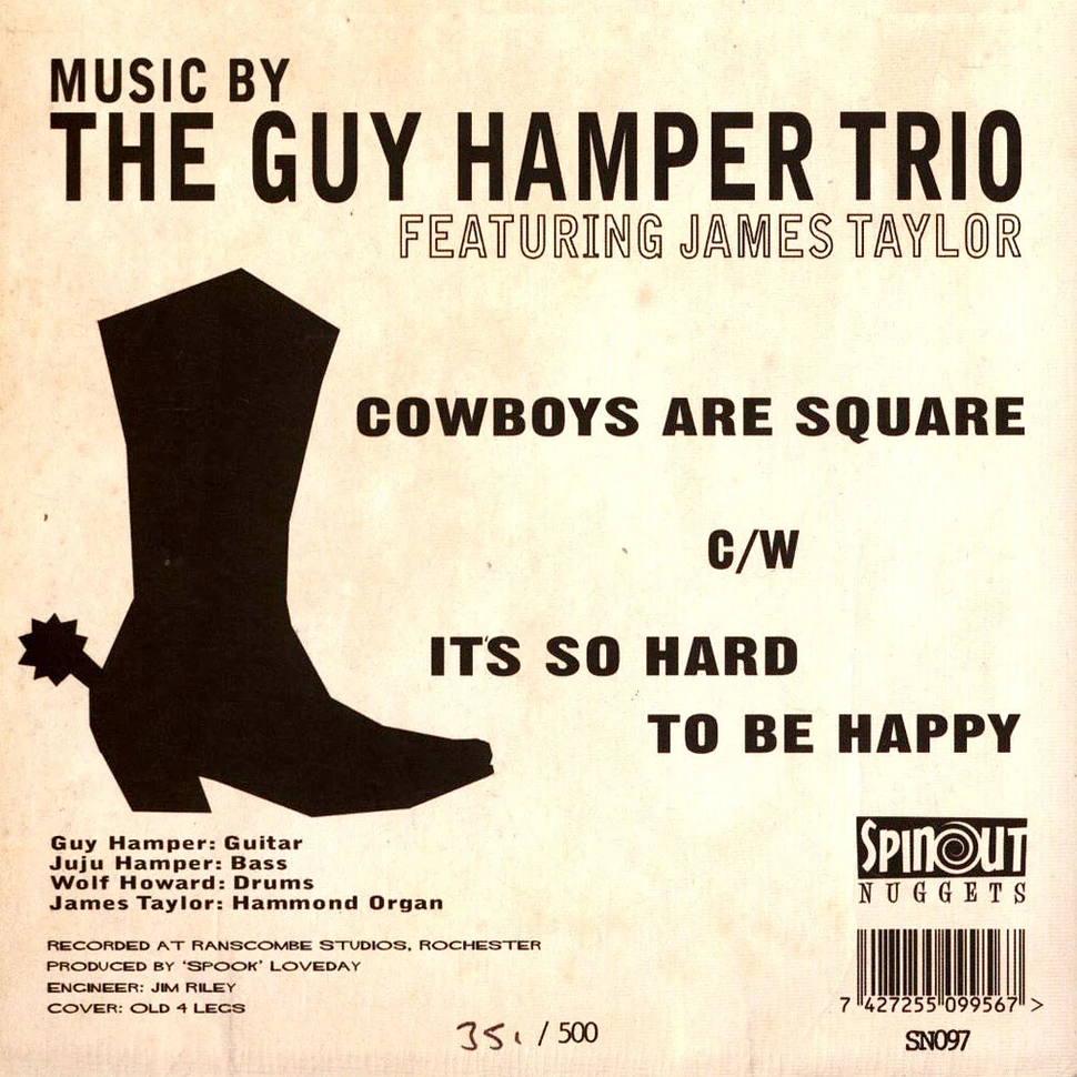 Guy Trio - Cowboys Are Square / It's So Hard To Be Happy