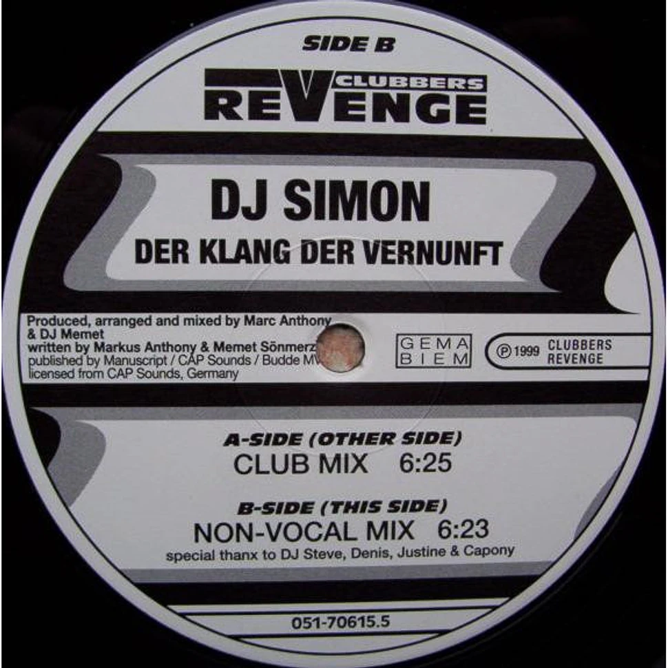 DJ Simon - Der Klang Der Vernunft