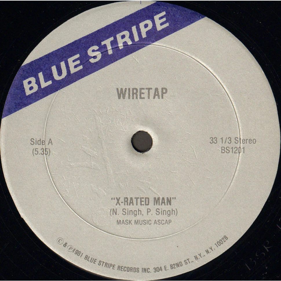 Wiretap - X-Rated Man / Hold On