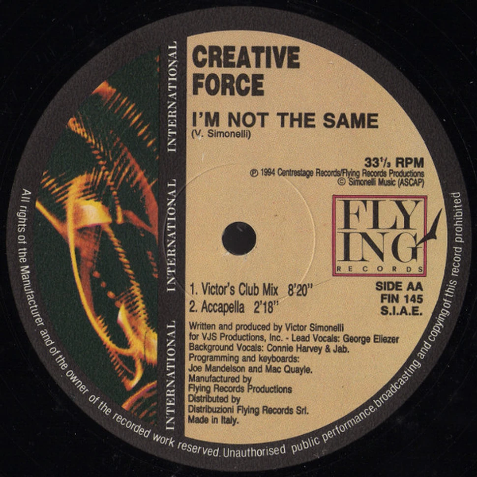 Creative Force - I'm Not The Same