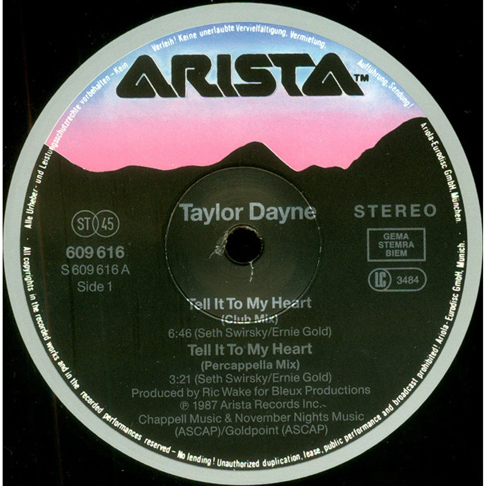 Taylor Dayne - Tell It To My Heart