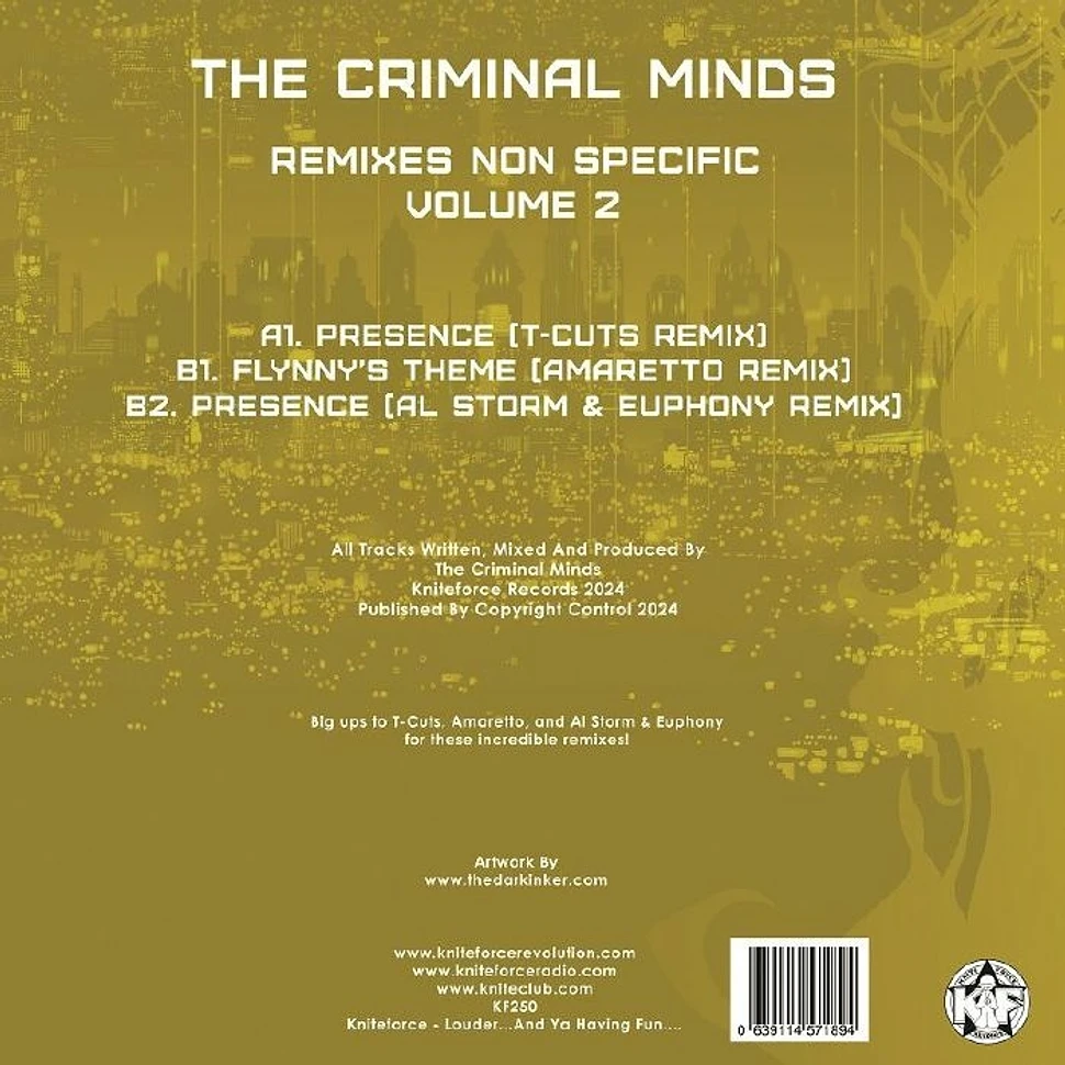 The Criminal Minds - Remixes Non Specific Volume 2 EP