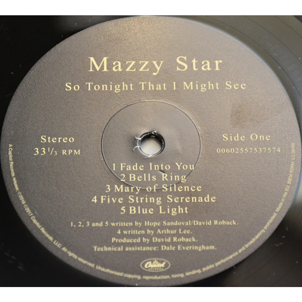 Mazzy Star - So Tonight That I Might See