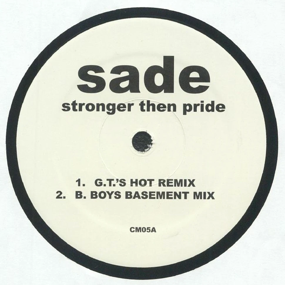 Sade - Love Is Stronger Than Pride House Mixes