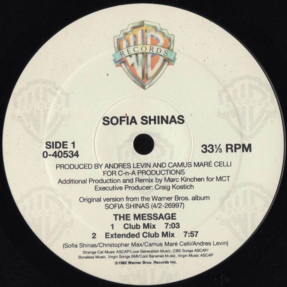 Sofia Shinas - The Message