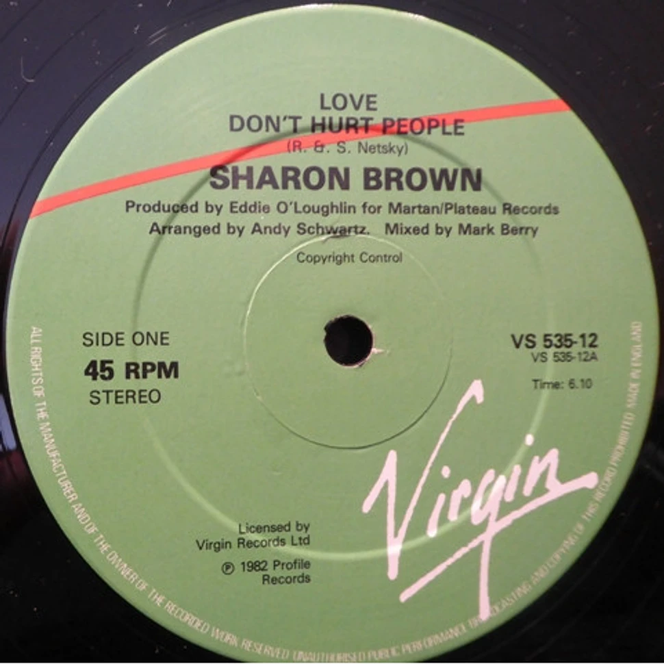 Sharon Brown - Love Don't Hurt People