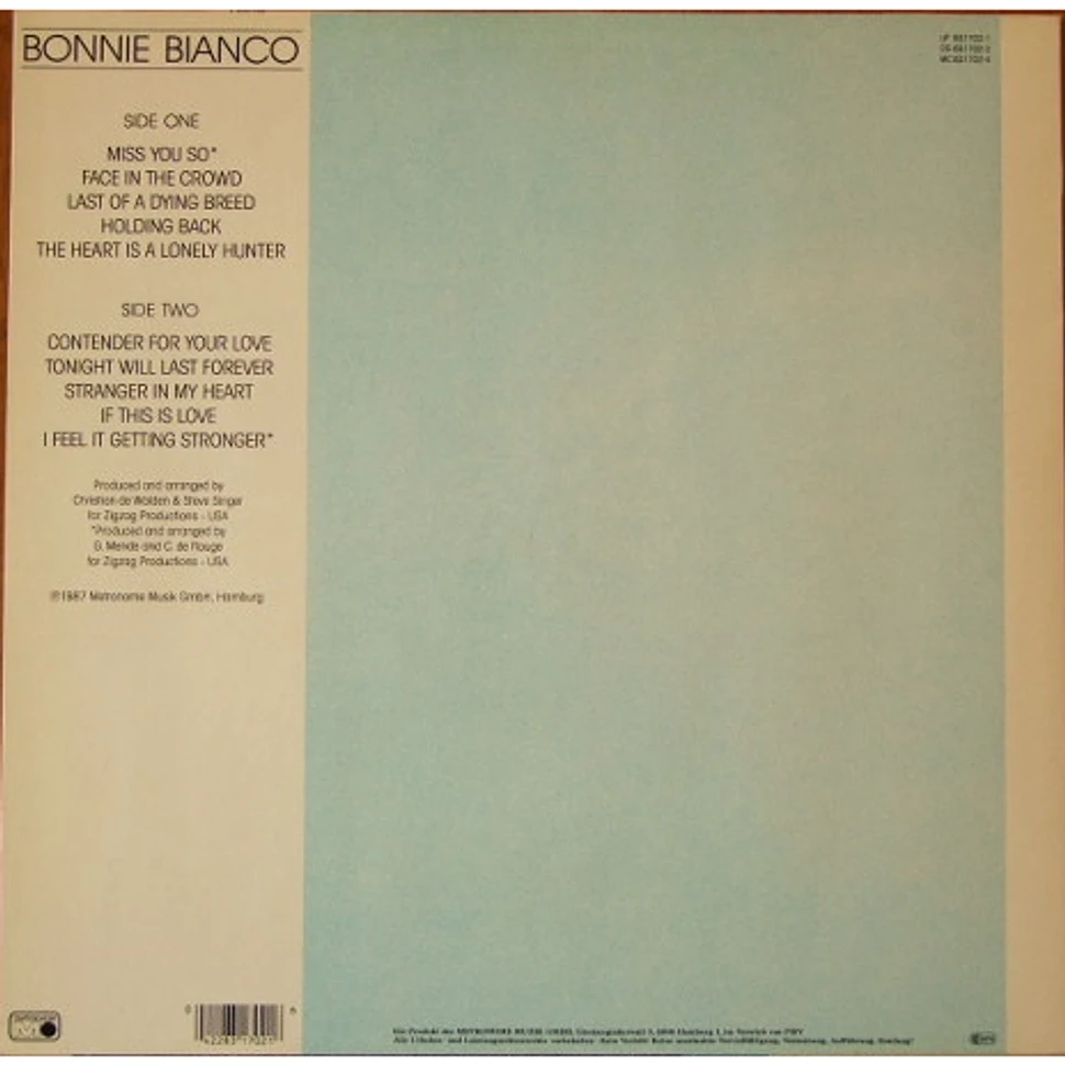 Bonnie Bianco - Just Me