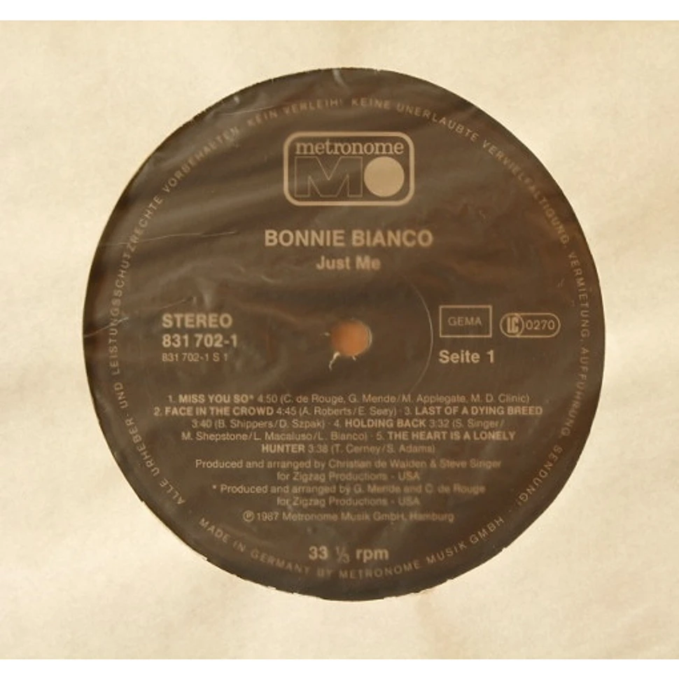 Bonnie Bianco - Just Me