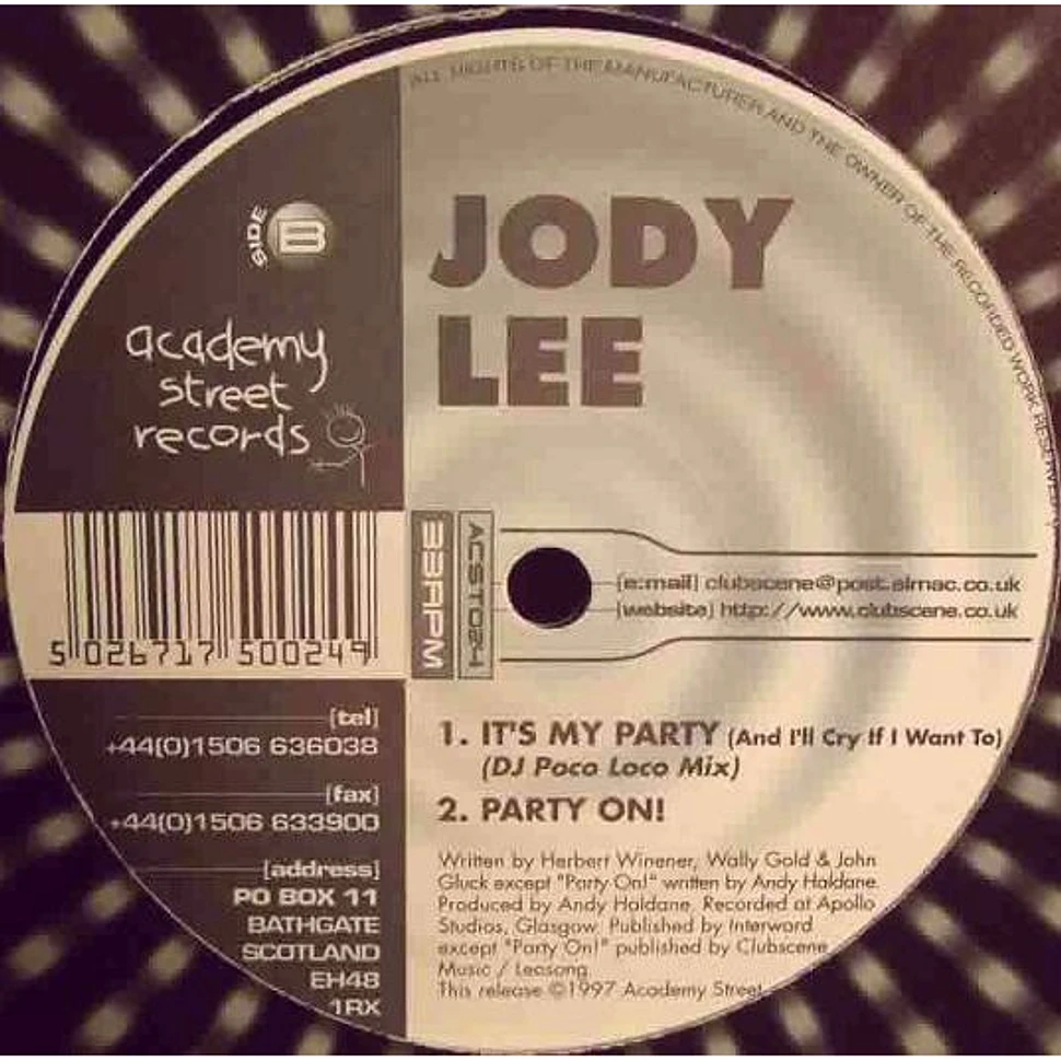 Jody Lee - It's My Party (And I'll Cry If I Want To)