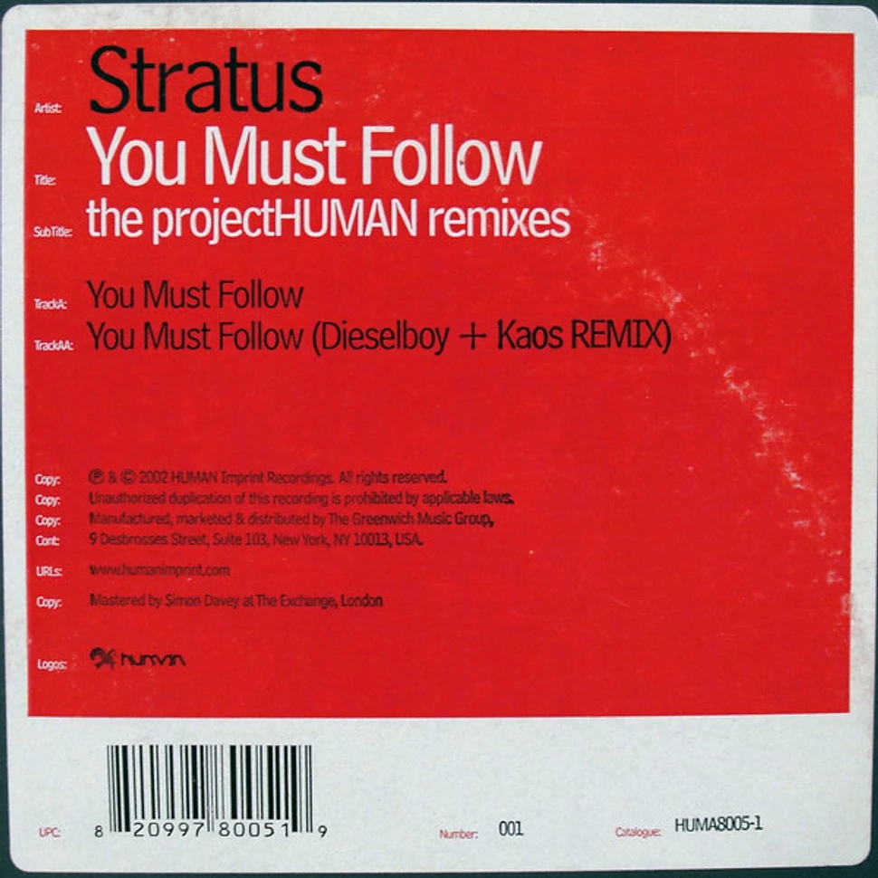 Stratus - You Must Follow (The projectHUMAN Remixes)