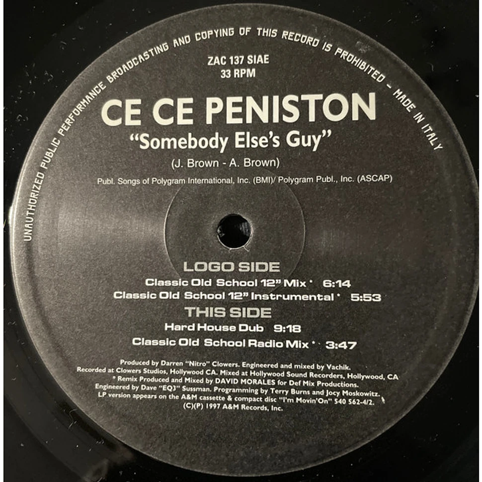 Ce Ce Peniston - Somebody Else's Guy