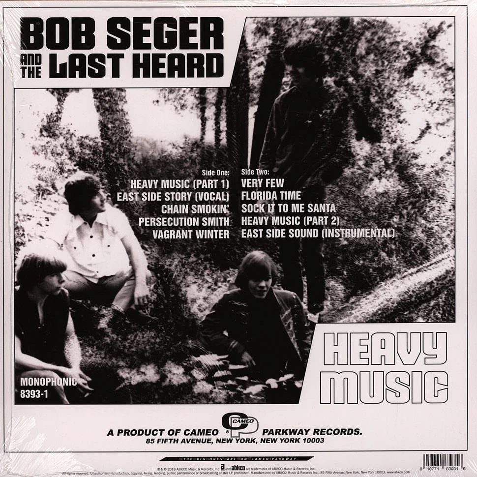 Bob & The Last Heard Seger - Heavy Music: The Complete Cameo Recordings 1966-67