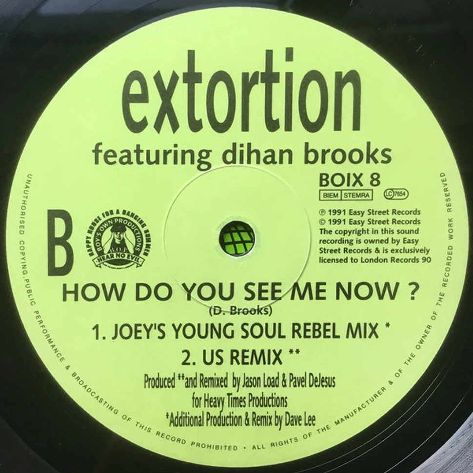 Extortion Featuring Dihan Brooks - How Do You See Me Now? (Joey Negro's Remix)