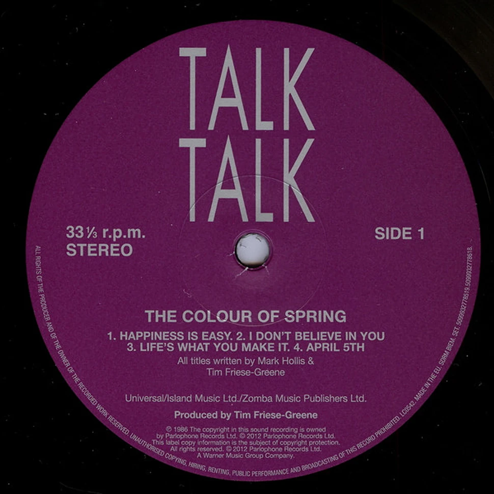 Talk Talk - The Colour Of Spring