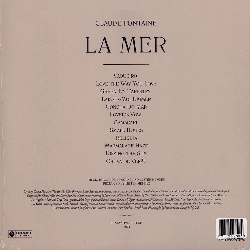 Claude Fontaine - La Mer HHV Exclusive Glacial Blue Vinyl Edition