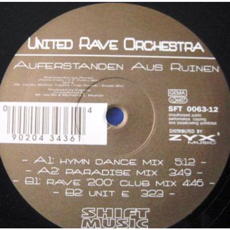 United Rave Orchestra - Auferstanden Aus Ruinen - The Rave-Hymn E.P.