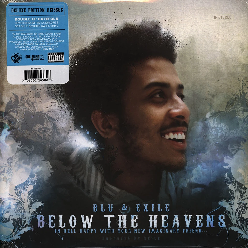 Blu & Exile - Below The Heavens HHV Exclusive Aqua & White Colored Vinyl Edition