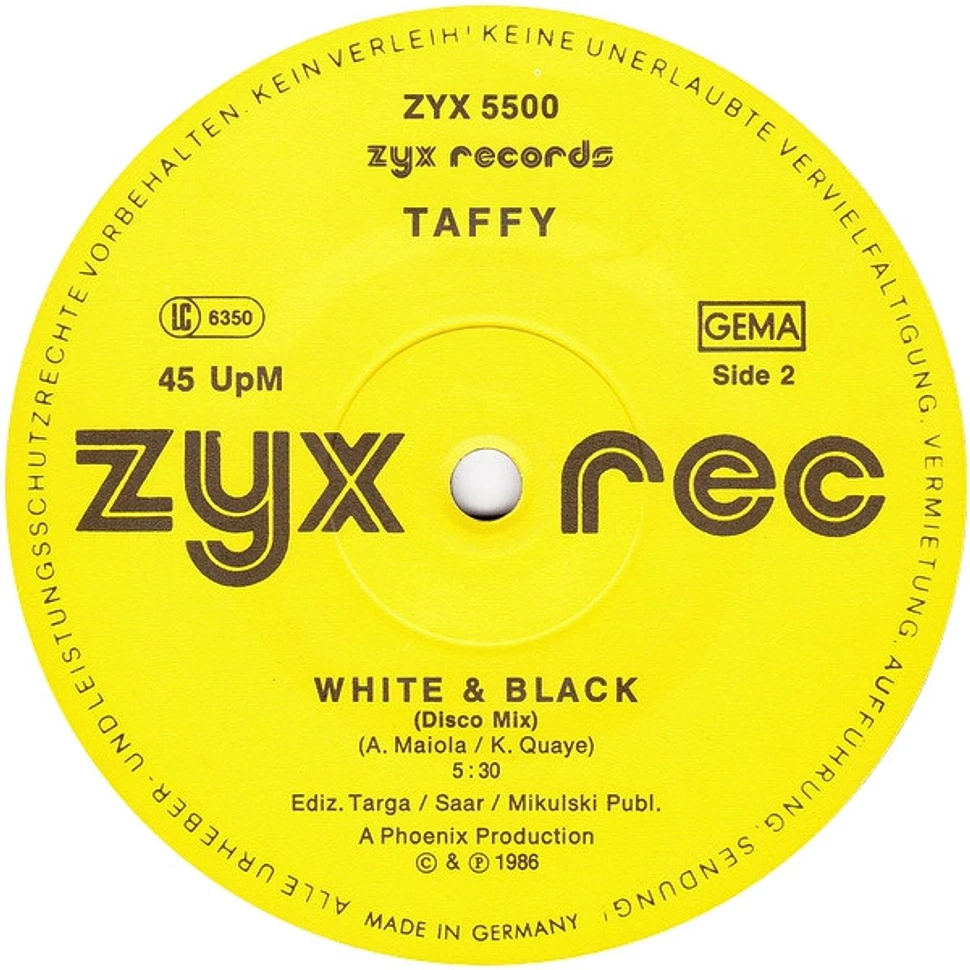 Taffy - White & Black