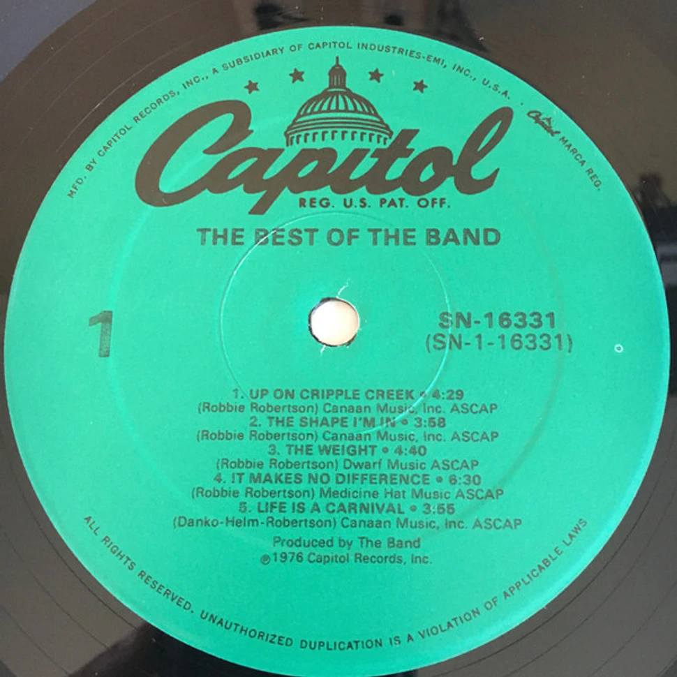 The Band - The Best Of The Band