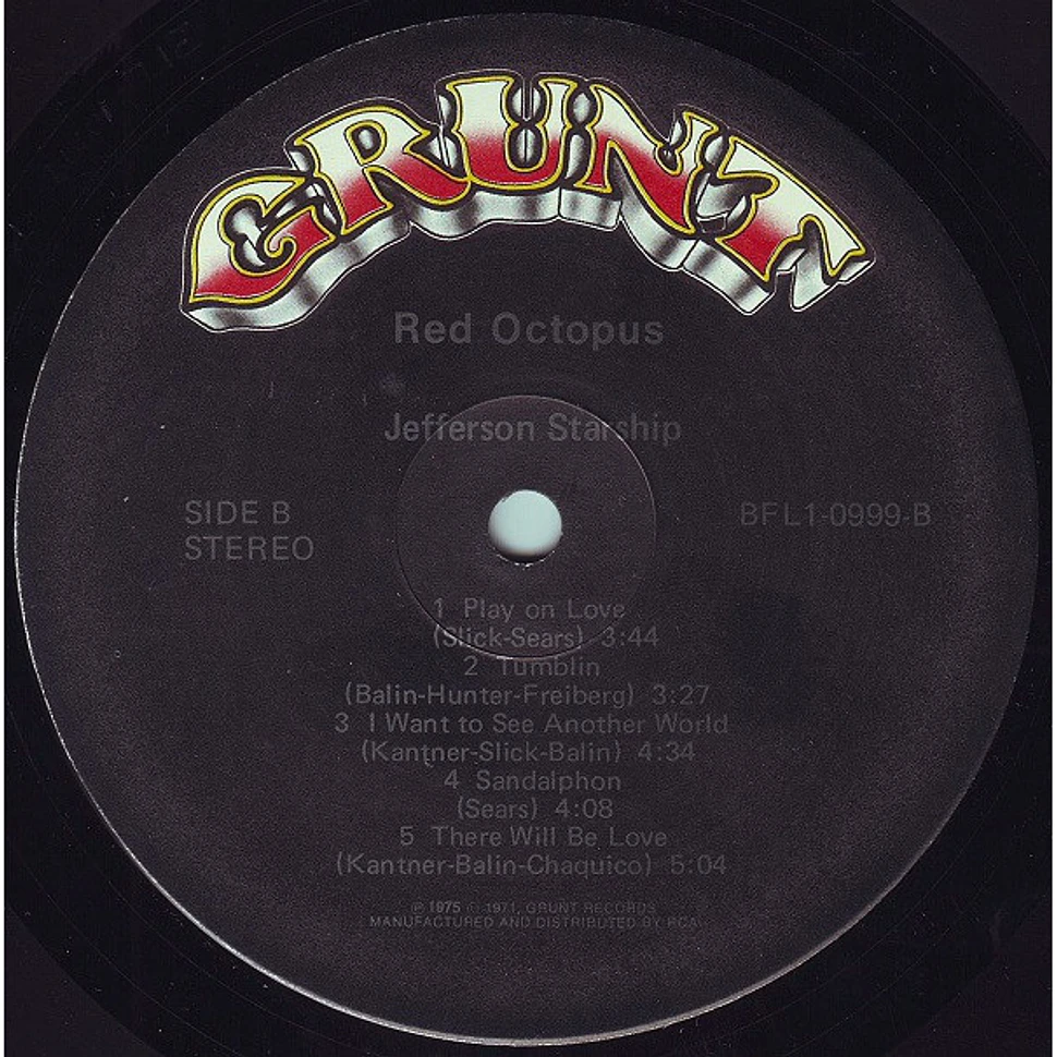 Jefferson Starship - Red Octopus