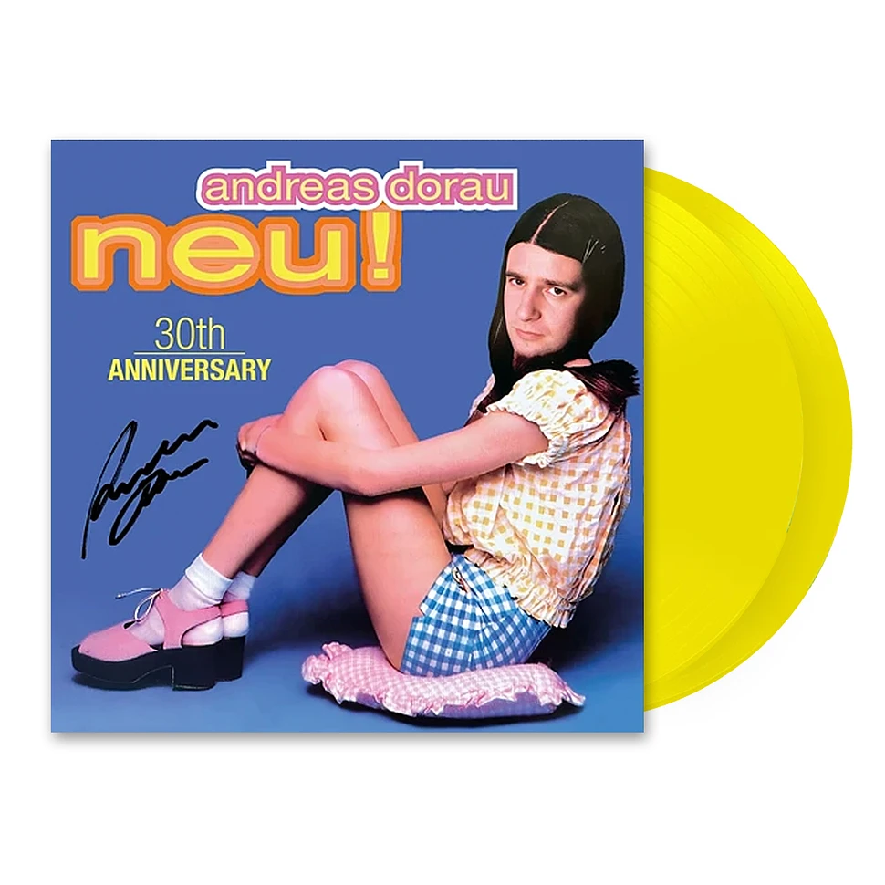 Andreas Dorau - Neu! 30th Anniversary Signed Yellow Vinyl Edition