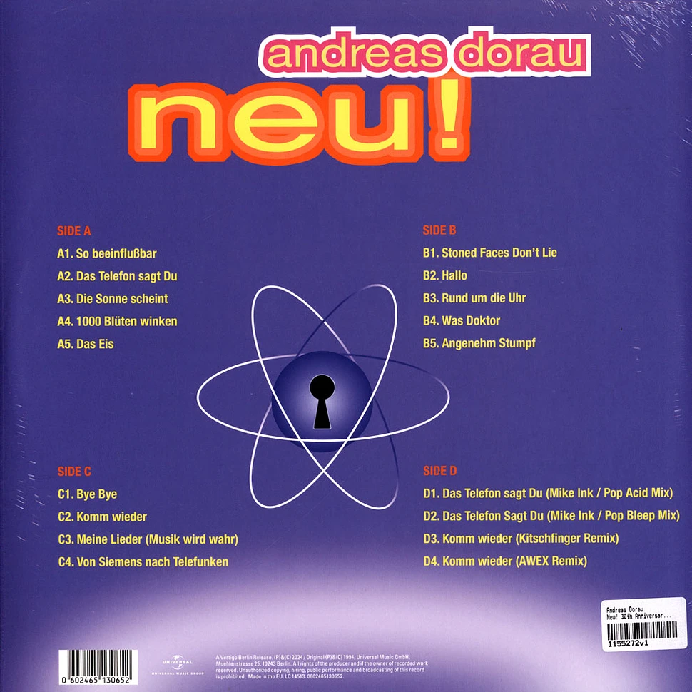 Andreas Dorau - Neu! 30th Anniversary Signed Yellow Vinyl Edition