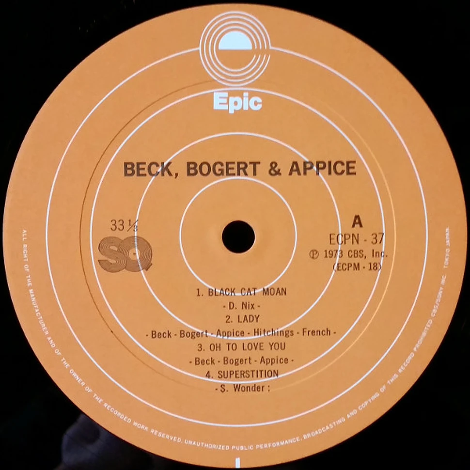 Beck, Bogert & Appice - Beck, Bogert & Appice