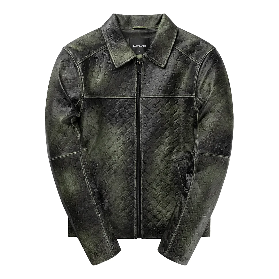 Daily Paper - Silence Monogram Leather Jacket