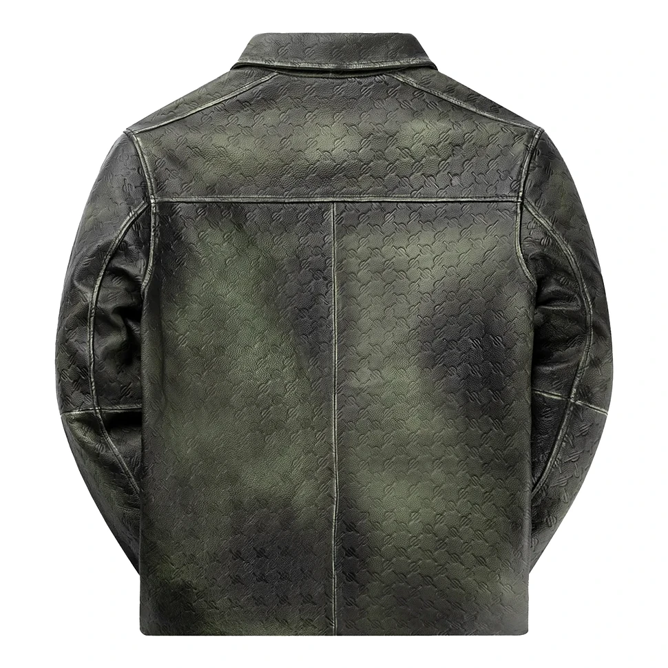 Daily Paper - Silence Monogram Leather Jacket