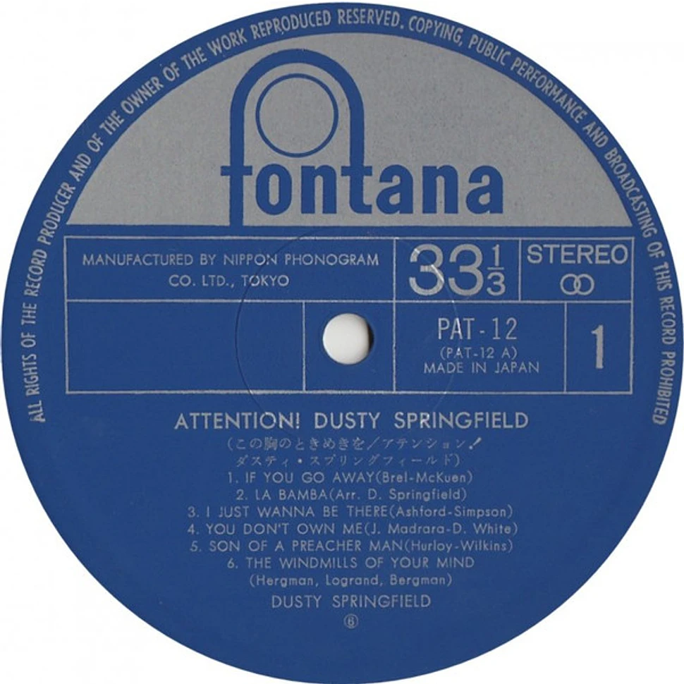 Dusty Springfield - Attention! Dusty Springfield