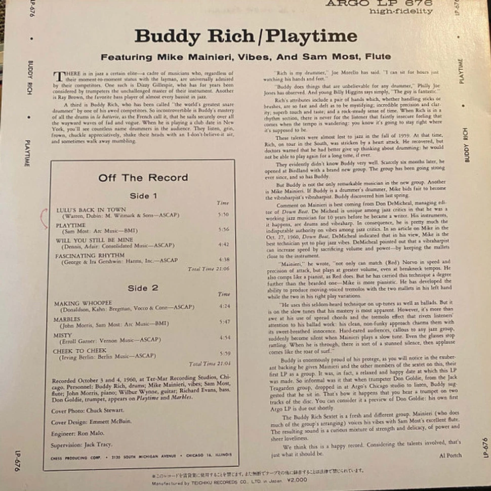 Buddy Rich & His Buddies - Playtime