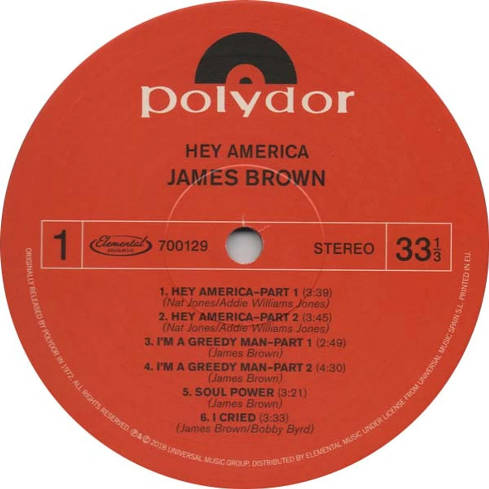 James Brown - Hey America