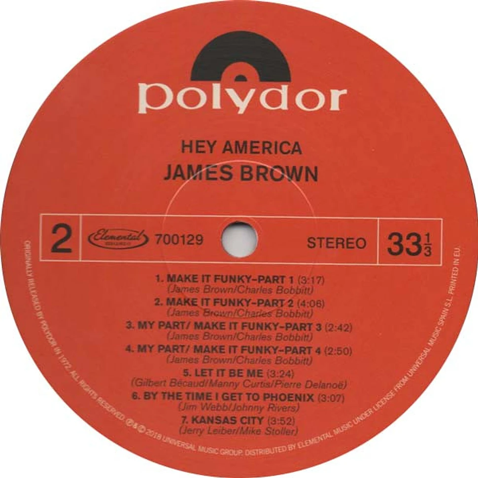 James Brown - Hey America