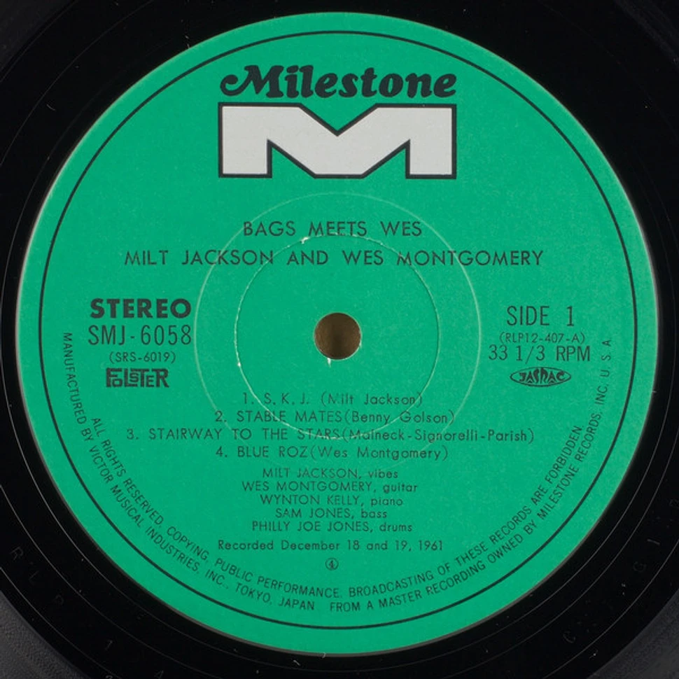 Milt Jackson And Wes Montgomery = Milt Jackson & Wes Montgomery - Bags Meets Wes! = バグス・ミーツ・ウェス