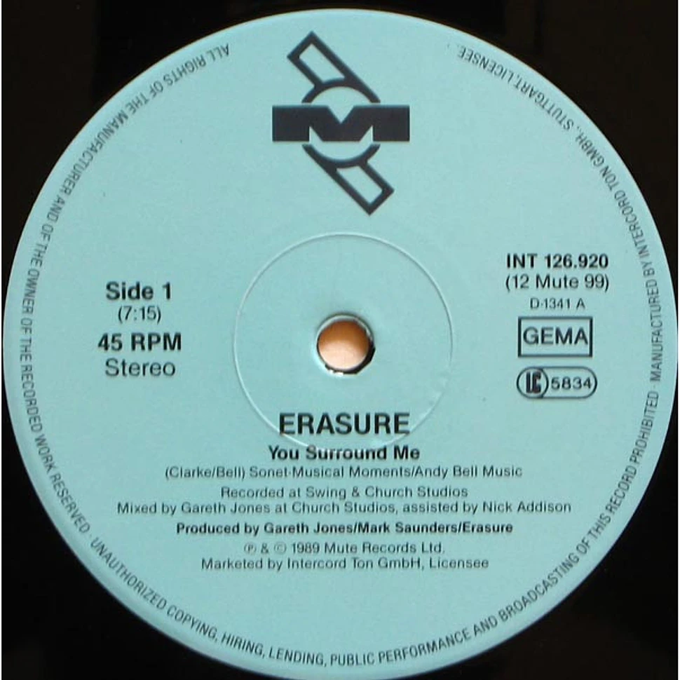 Erasure - You Surround Me